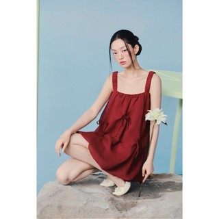 Đầm bí OLV 2 dây dáng suông kiểu đi chơi Laina Dress nhiều màu pastel