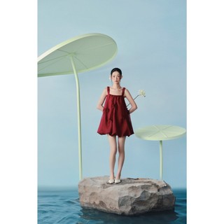 Đầm bí OLV 2 dây dáng suông kiểu đi chơi Laina Dress nhiều màu pastel