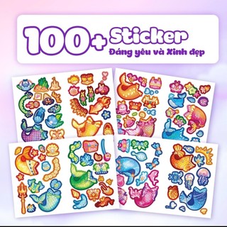 Combo 5 Cuốn Chibi Fashion (500+ stickers dễ thương) - Sách bóc dán sticker cho bé gái