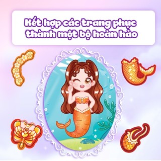 Combo 5 Cuốn Chibi Fashion (500+ stickers dễ thương) - Sách bóc dán sticker cho bé gái