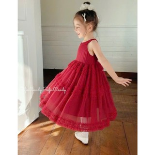 [B&G] Đầm váy công chúa cổ yếm phối tầng dễ thương cho bé gái từ 8-40kg(1-10 tuổi)