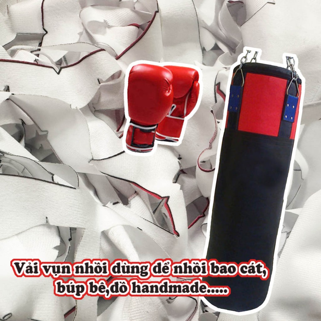 Vải vụn giá rẻ dùng để nhồi bao cát, búp bê, đồ handmade,....