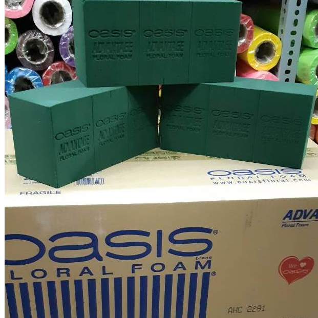 xốp Qasis cắm hoa tươi, hoa sáp xốp mút, Cao Cấp Hàng Loại 1- có trái tim đỏ, có hóa đơn VAT