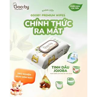 [Bán Thùng] Thùng Khăn Ướt Gooby Premium 10 Gói 100 Tờ Với Tinh Dầu JoJoBa Không Cồn Không Hoá Chất