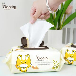 [Bán Thùng] Thùng Khăn Ướt Gooby Premium 10 Gói 100 Tờ Với Tinh Dầu JoJoBa Không Cồn Không Hoá Chất