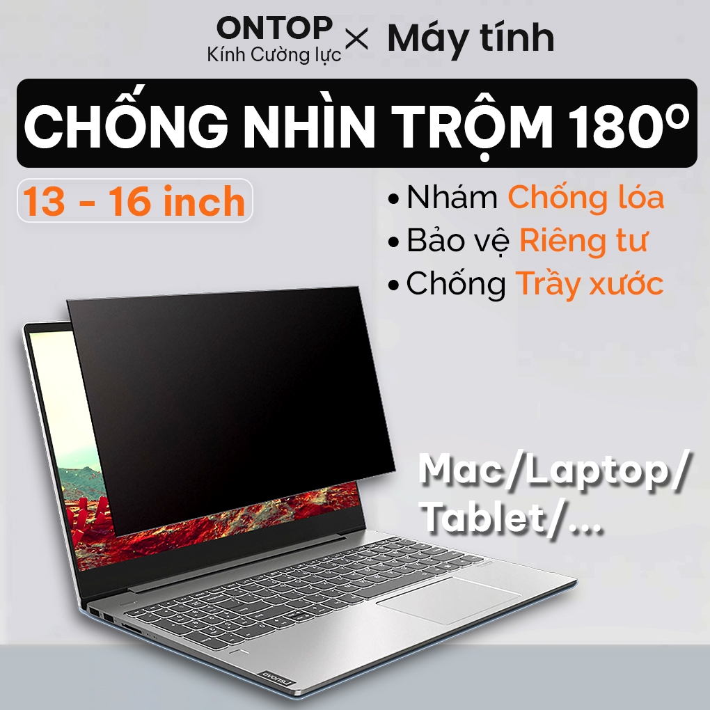 Miếng Dán Chống Nhìn Trộm Laptop - Hình ảnh thực tế