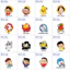 HÌNH DÁN NHÍ NHỐ ÁP MẶT VÔ KÍNH. Decal chống nước, Sticker vui nhộn dễ thương chống nước. BÁN LẺ cute