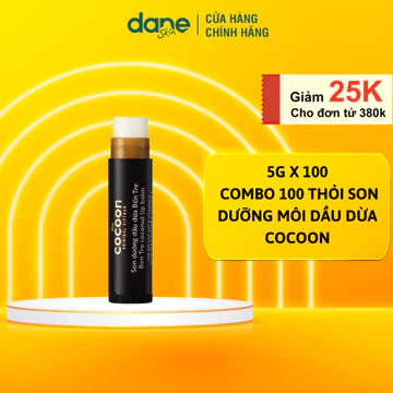 Combo 100 thỏi Son dưỡng dầu dừa Bến Tre Cocoon 5g