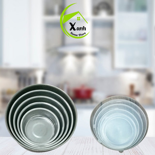 Set 5 Bát Inox Bảo Quản Thực Phẩm Có Nắp Đậy GD37 - Bát Inox Có Nắp Đậy Silicon Đựng Thực Phẩm