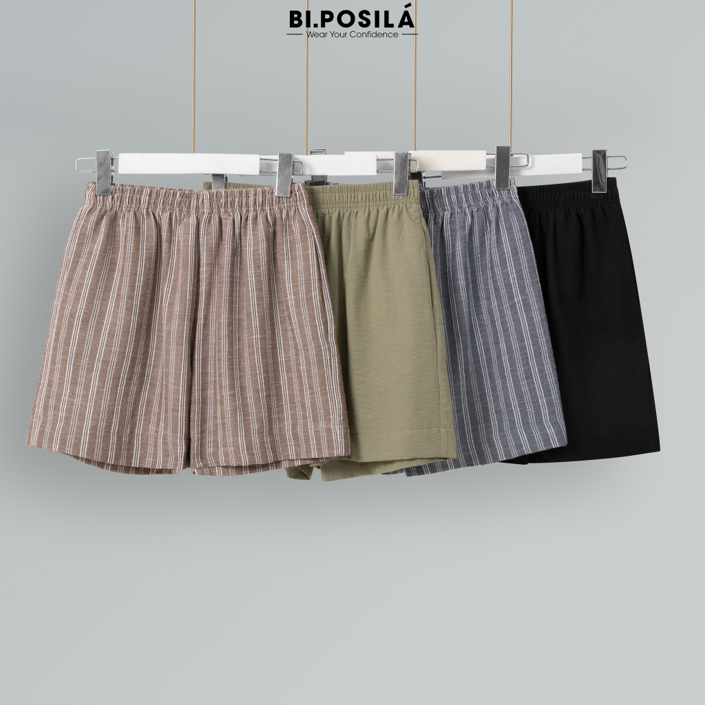 QUẦN SHORT NỮ VẢI LINEN PHA BI.POSILÁ MỀM MỊN NHẸ NHÀNG VÀ MÁT MẺ THẤM HÚT MỒ HÔI TỐT FORM ĐẸP MẶC THOẢI MÁI