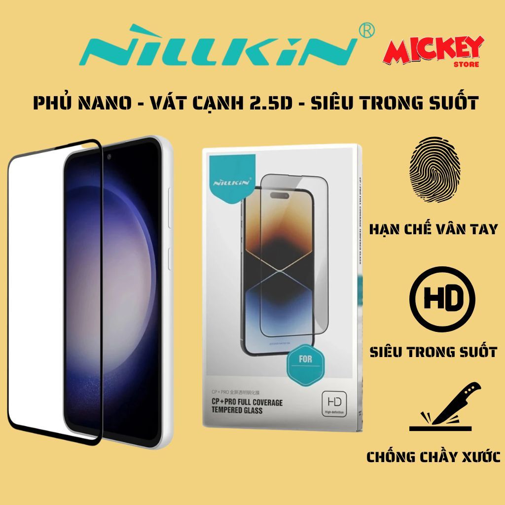 kính cường lực Nillkin Amazing CP+ Pro dành cho các dòng Samsung Galaxy S21 → S25 Ultra / Plus / FE