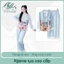 Bộ Đồ Mặc Nhà Pijama Quần Dài Áo Dài Lụa Cát In Họa Tiết Xinh Đủ Size 40kg-68kg