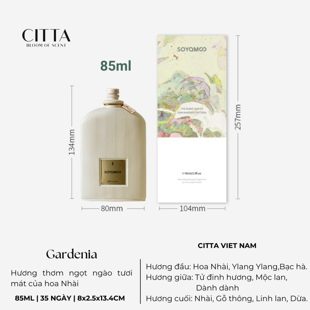Lọ Tinh Dầu Tiêu Chuẩn - Tinh Dầu Thơm Phòng Nordic Style 100Ml