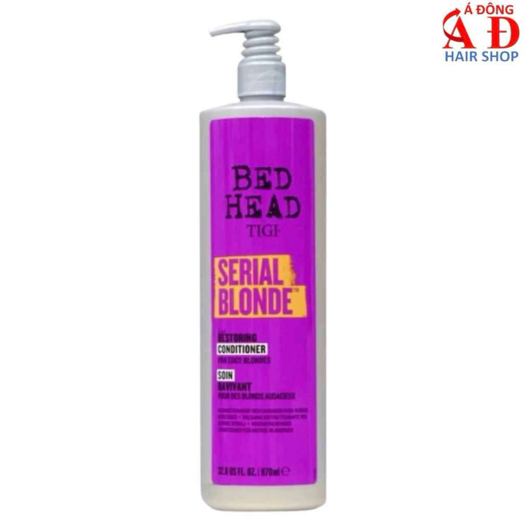DẦU XẢ TIGI BED HEAD (CHAI TÍM RUỘT TRẮNG) GIỮ MÀU TÓC TẨY NHUỘM SÁNG, HIGHLIGHT PASTEL MỸ 970ML