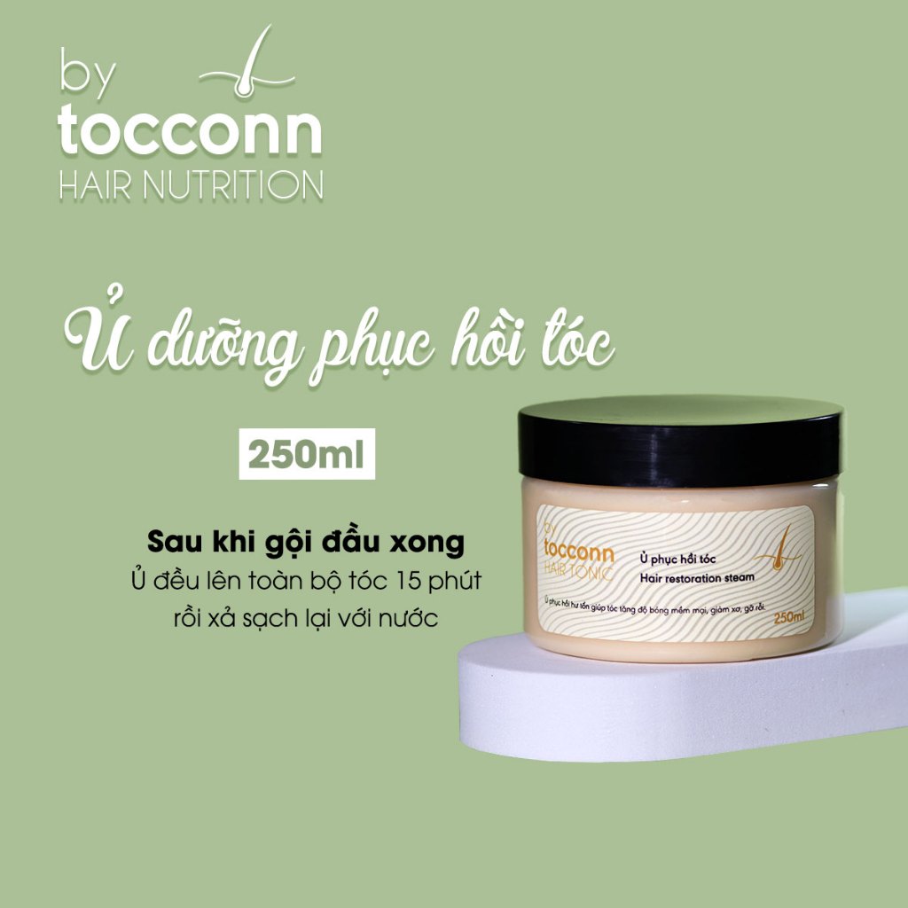 Ủ phục hồi hư tổn tóc tocconn Không chứa silicon Bảo vệ màu