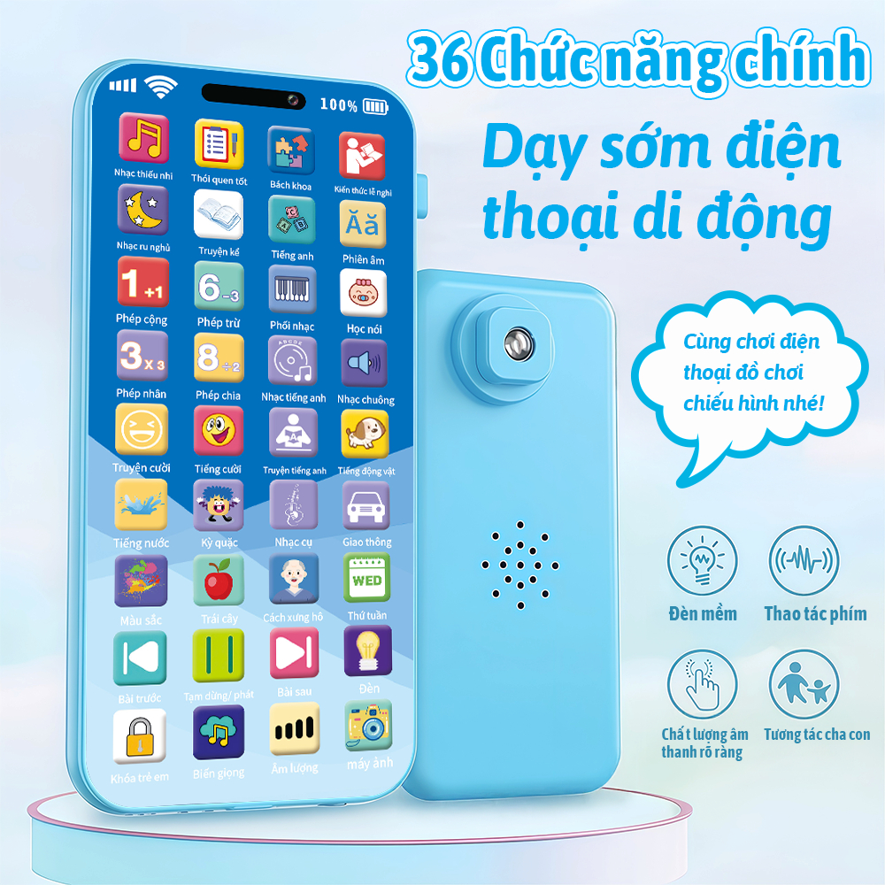 Đồ Chơi Chiếu Hình Đa Năng Cho Bé: Nhạc Thư Giãn, Kho Truyện Hay & Hình Ảnh Sống Động