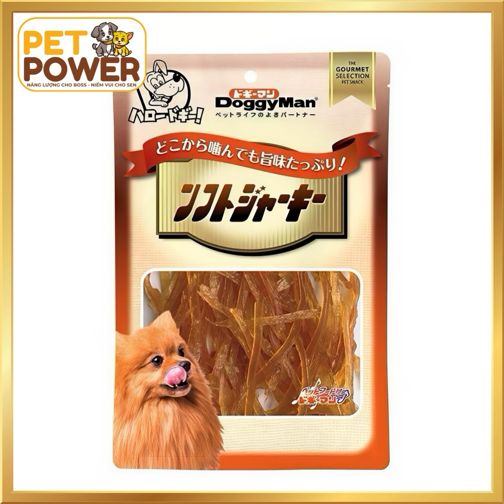 Sợi gà sấy dẻo 80g doggy man