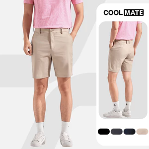 Quần Shorts Nam Kaki Excool co giãn Coolmate