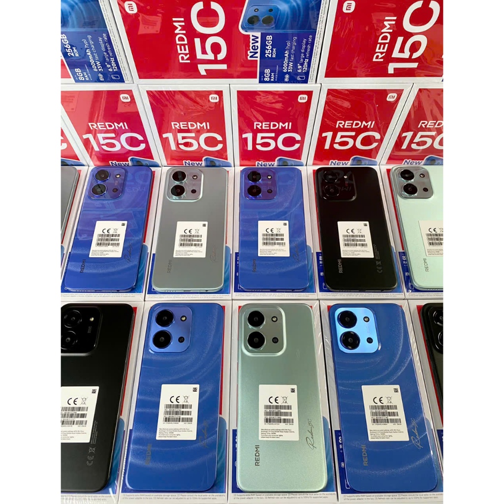 [Chính Hãng] Điện thoại Redmi 15C Fullbox Mới Nguyên Seal Màn 120Hz Pin 6000 mAh BH 18 Tháng