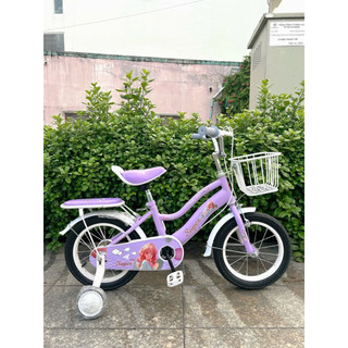 Xe Đạp Trẻ Em Super Star 12/14in M2145 - Phù Hợp cho Bé từ 2-7 tuổi (85-110cm) - Hình kèm Baga + Yên sau + Rổ