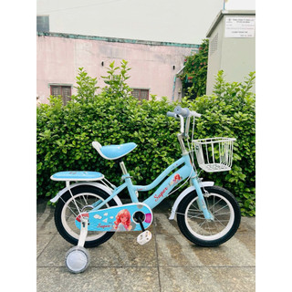 Xe Đạp Trẻ Em Super Star 12/14in M2145 - Phù Hợp cho Bé từ 2-7 tuổi (85-110cm) - Hình kèm Baga + Yên sau + Rổ