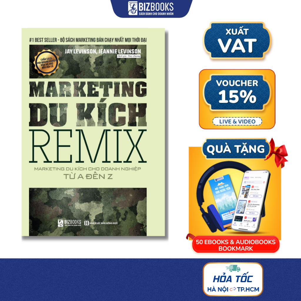 BIZBOOKS - Sách - Marketing Du Kích Remix: Marketing Du Kích Cho Doanh Nghiệp Từ A Đến Z