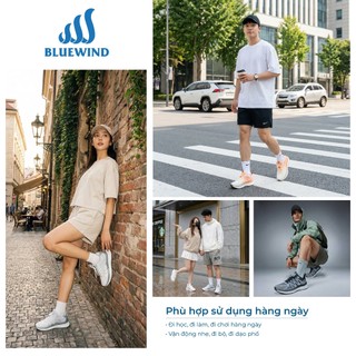 [TĂNG SIZE] Giày Thể Thao Nam Nữ BLUEWIND Sort Hand Thoáng Khí Đế Cao Su Nguyên Khối Êm Mềm 68376