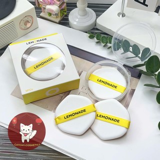 [LEMONADE] Set 3 Bông Mút Lemonade Tán Nền/Cushion, Cushion Puff Set, 6.9g