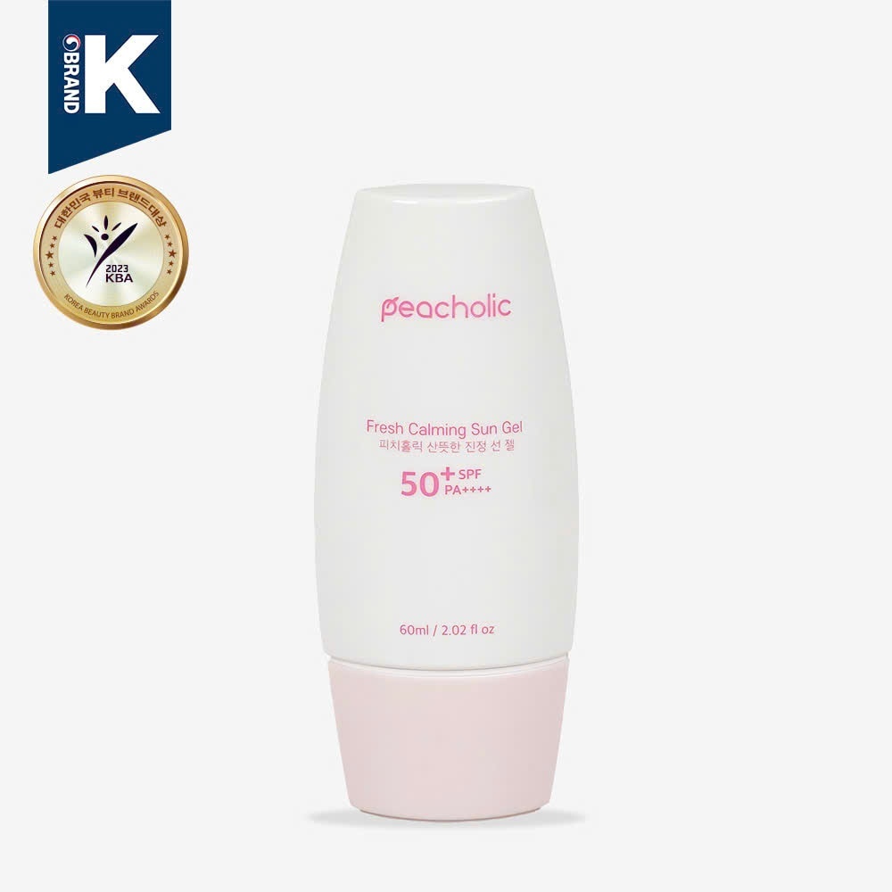 M37_ Kem chống nắng PEACHOLIC nâng tone Fresh Calming Sun Gel SPF 50 PA++++