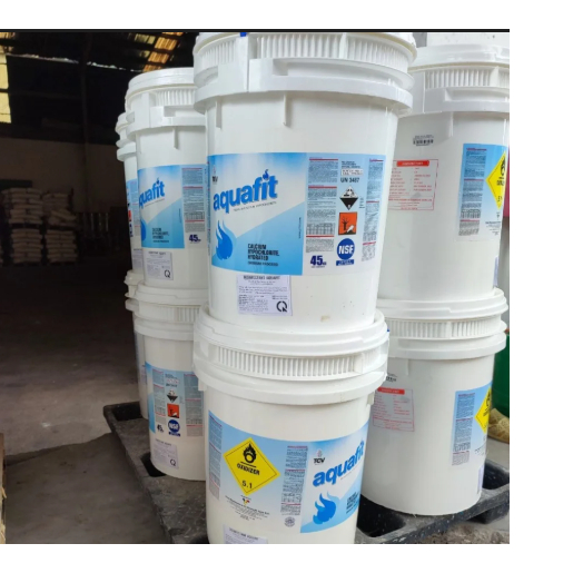 (Chiết  lẻ ) 1Kg, 5Kg ,10kg Clo Aquafit Ấn Độ 70%, Bột Clo Xử Lý Nước - Thùng 45kg