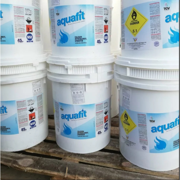 (Chiết  lẻ ) 1Kg, 5Kg ,10kg Clo Aquafit Ấn Độ 70%, Bột Clo Xử Lý Nước - Thùng 45kg