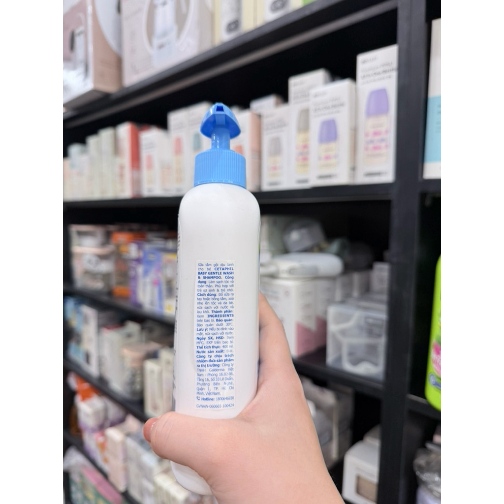 Sữa tắm gội Cetaphil Baby Gentle Wash & Shampoo 400ml – Chính hãng