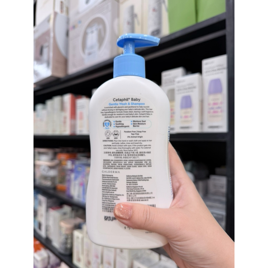 Sữa tắm gội Cetaphil Baby Gentle Wash & Shampoo 400ml – Chính hãng