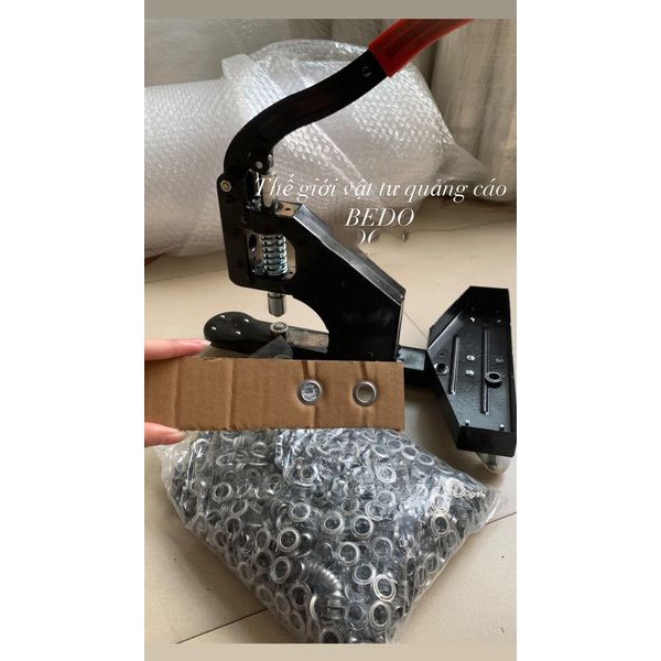 Túi Khoen bạt 10mm BEDO - Khuy đóng bạt Hiflex, bạt 3M, PVC chuyên dụng cho máy dập khuy