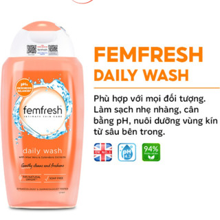 Dung Dịch Vệ Sinh Phụ Nữ Femfresh Daily Intimate Wash 250ml Anh Quốc