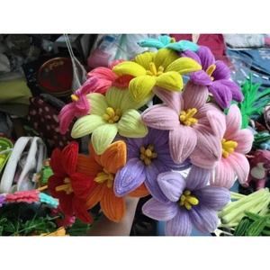 Cành Hoa Ly Kẽm Nhung Siêu Đẹp Decor, Quà Tặng