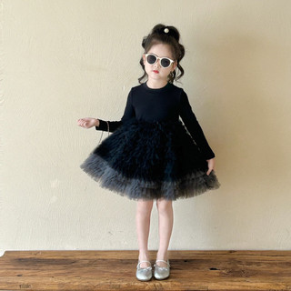 order quảng châu- váy đen công chúa voan phồng xoè xinh cho bé