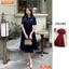 Đầm thiết kế BEMINE cổ polo chạy viền dáng chữ A phù hợp đi làm-B117