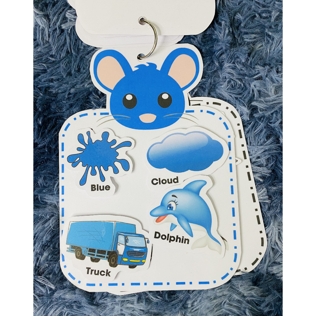 Bộ Học Liệu Màu Sắc Bóc Dán - Đồ Chơi Montessori Giúp Bé Phát Triển Tư Duy và Học Từ Vựng Tiếng Anh