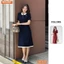 Đầm thiết kế BEMINE cổ sen dáng chữ A có viền phù hợp đi làm, đi chơi-MT10184