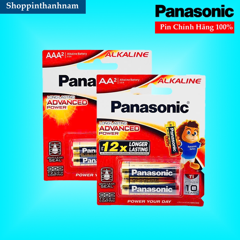 Chính Hãng - Pin AA / Pin AAA Panasonic Alkaline 1,5V Vỉ 2 Viên Sản ...