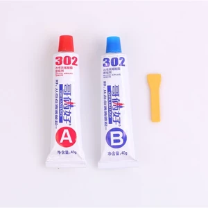 Keo AB 302 2 Thành Phần Trong Suốt - Keo Cơ Khi Epoxy Chịu Nhiệt Dán Gỗ, Nhựa, Dán Kim Loại Siêu Dính