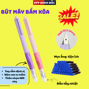 Bút Máy Bấm Xóa F39 Tiểu Học – Ngòi 0.38mm Viết Gọn Nét, Bé Dễ Làm Quen.