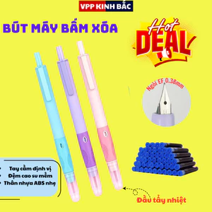 Bút Máy F39 Ngòi 0.38mm Bấm Xóa – Viết Êm, Bền, Giá Tốt Cho Phụ Huynh.