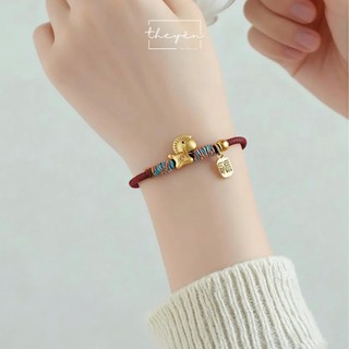 Trúc Mã - Vòng Tay Dây Đan, Charm Ngựa - Quà Tặng Cho Cặp Đôi Mang Ý Nghĩa Về Sự Viên Mãn, Hạnh Phúc