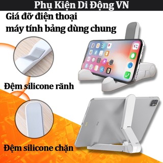 Giá đỡ gập kéo dài đa năng cho điện thoại và máy tính bảng, dùng chung bàn làm việc, tương thích nhiều thiết bị