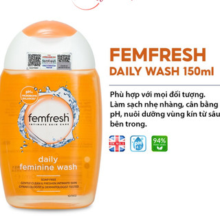 Dung dịch vệ sinh phụ nữ Femfresh Daily Intimate Wash sử dụng hàng ngày chai 150ml - Maxwell Mall