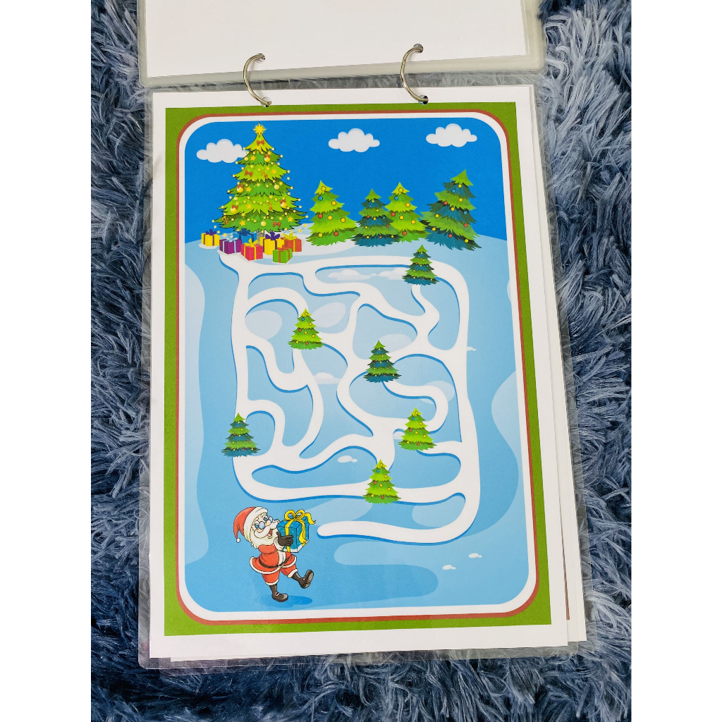 Bộ Mê Cung Tập Nối - Học Liệu Montessori Giúp Bé Từ 2-6 Tuổi Tập Nối, Tập Vẽ - Phát Triển Tư Duy