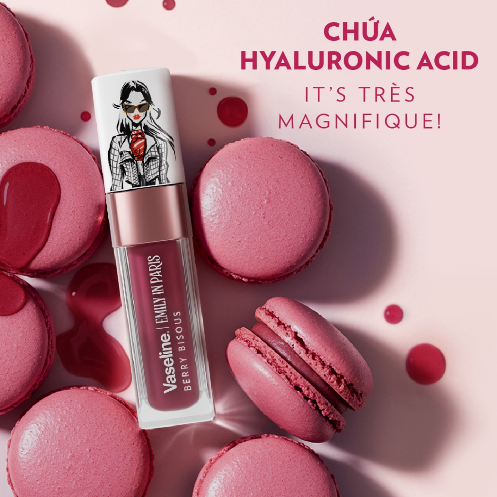 [New] Son Vaseline Emily In Paris  Berry Bisous Tinted Lip Oil 4g (Đỏ)