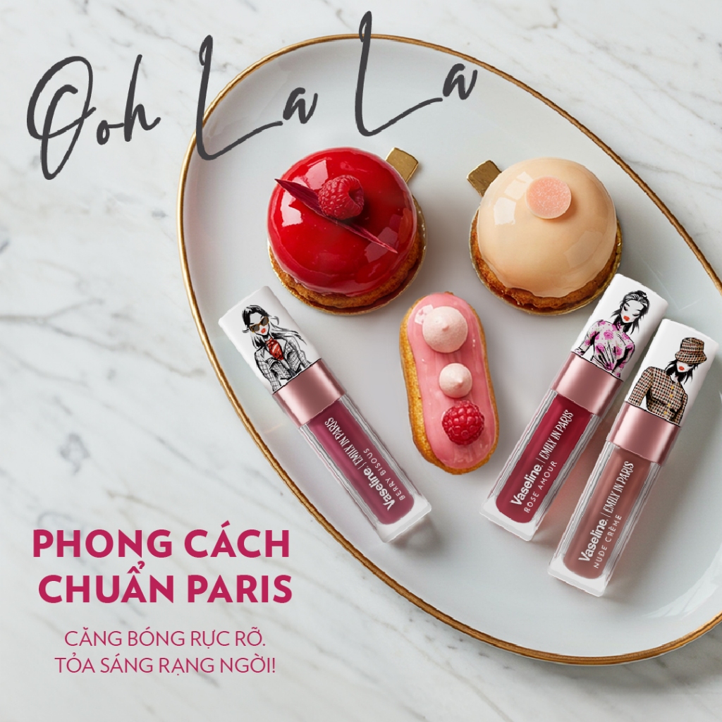 [New] Son Vaseline Emily In Paris Tinted Lip Oil 4g (tùy chọn màu)